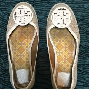 Tory Burch canvas shoes. Size 9